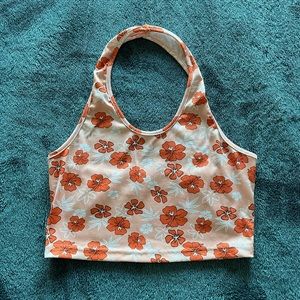 flower hawaiian halter top